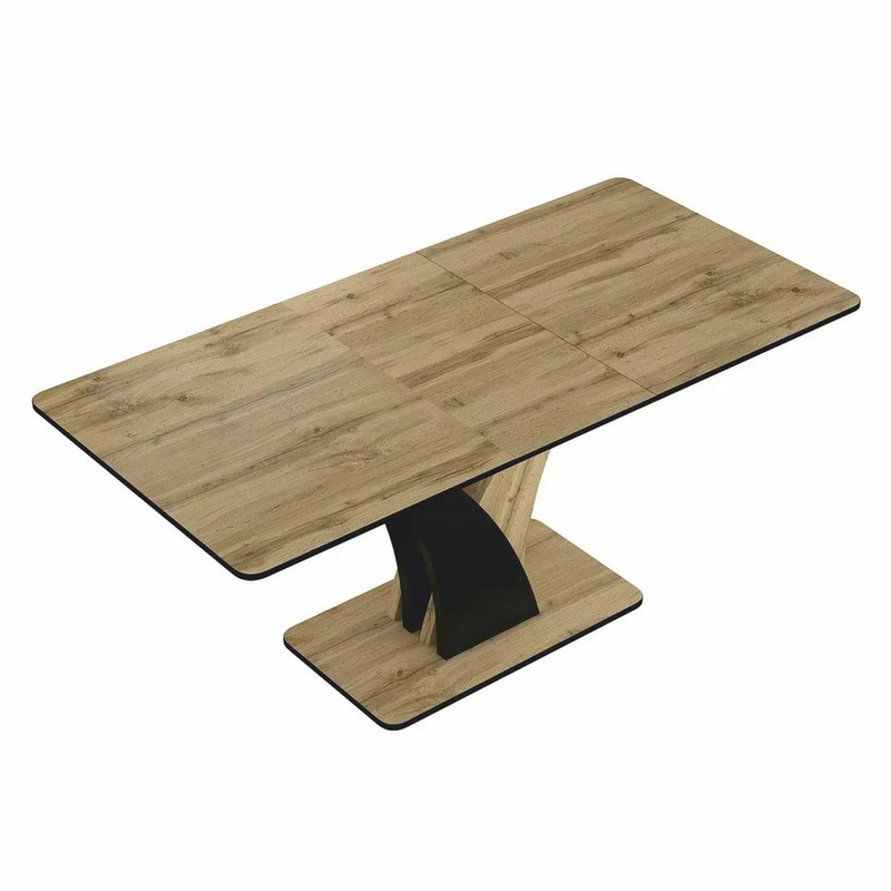 Casa Padrino Esstisch Braun / Schwarz 120-160 cm - Ausziehbarer Küchentisch