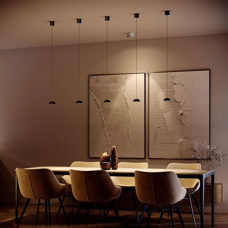 s.luce Santa Air LED Esstisch-Hängelampe 8-flammig 160cm 2-reihig