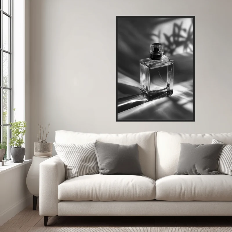 Parfumflakon Lichtspiel Leinwandbild