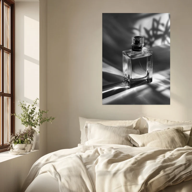 Parfumflakon Lichtspiel Leinwandbild