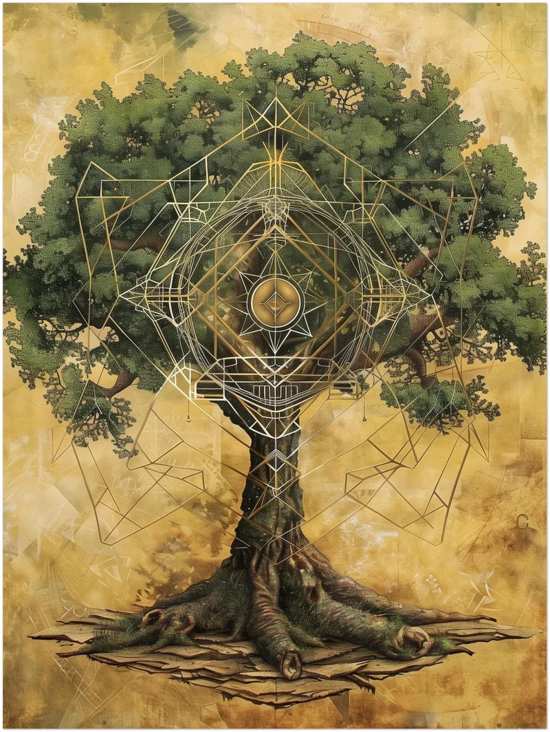 Lebensbaum der Harmonie Leinwandbild