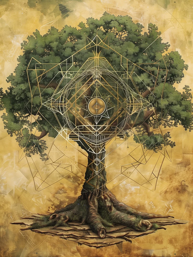 Lebensbaum der Harmonie Poster