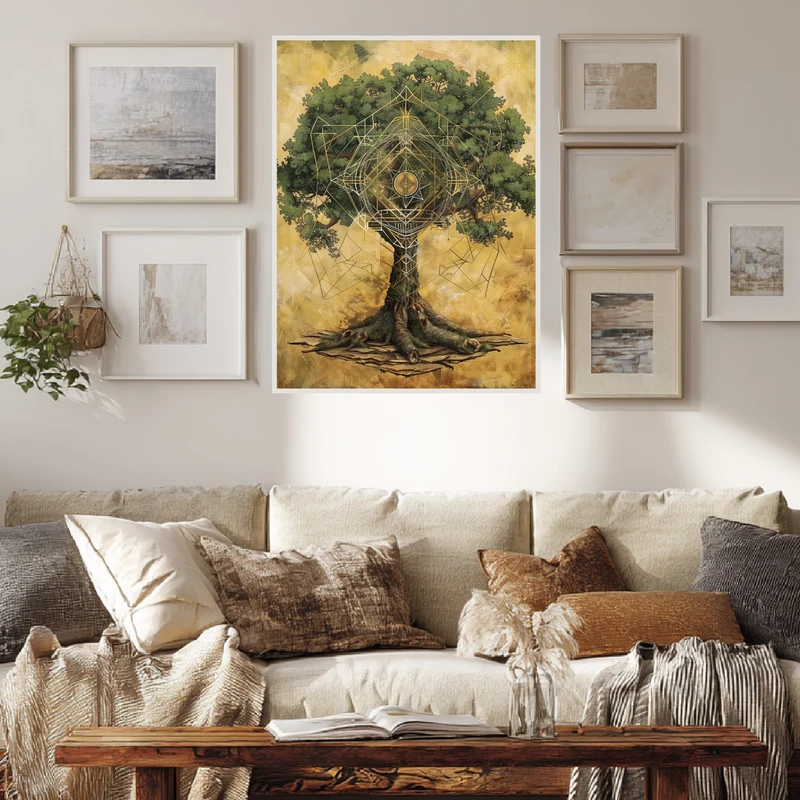 Lebensbaum der Harmonie Poster