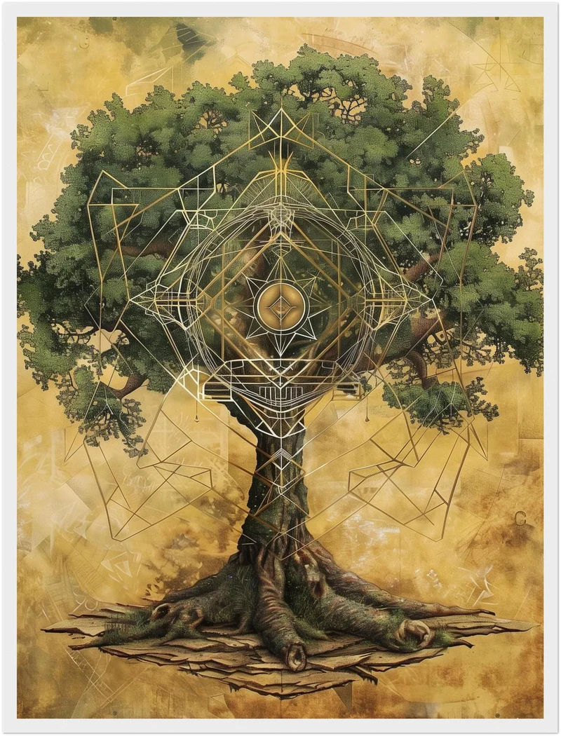 Lebensbaum der Harmonie Poster