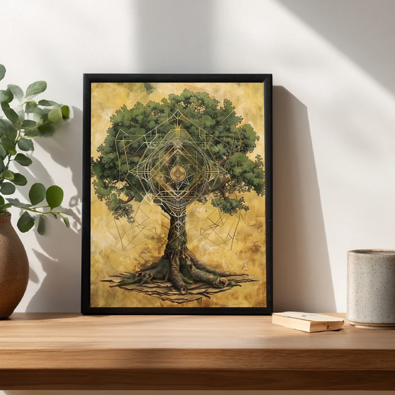 Lebensbaum der Harmonie Poster