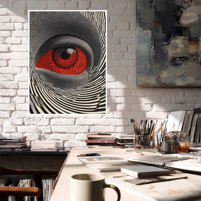 Faszinierendes Auge Poster