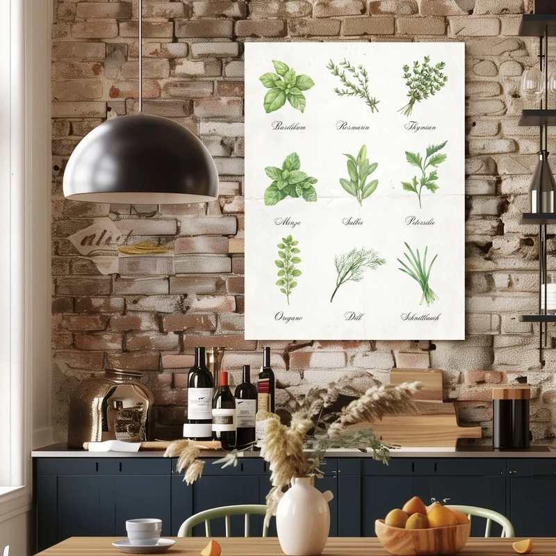 Kräuter Illustration Set Poster