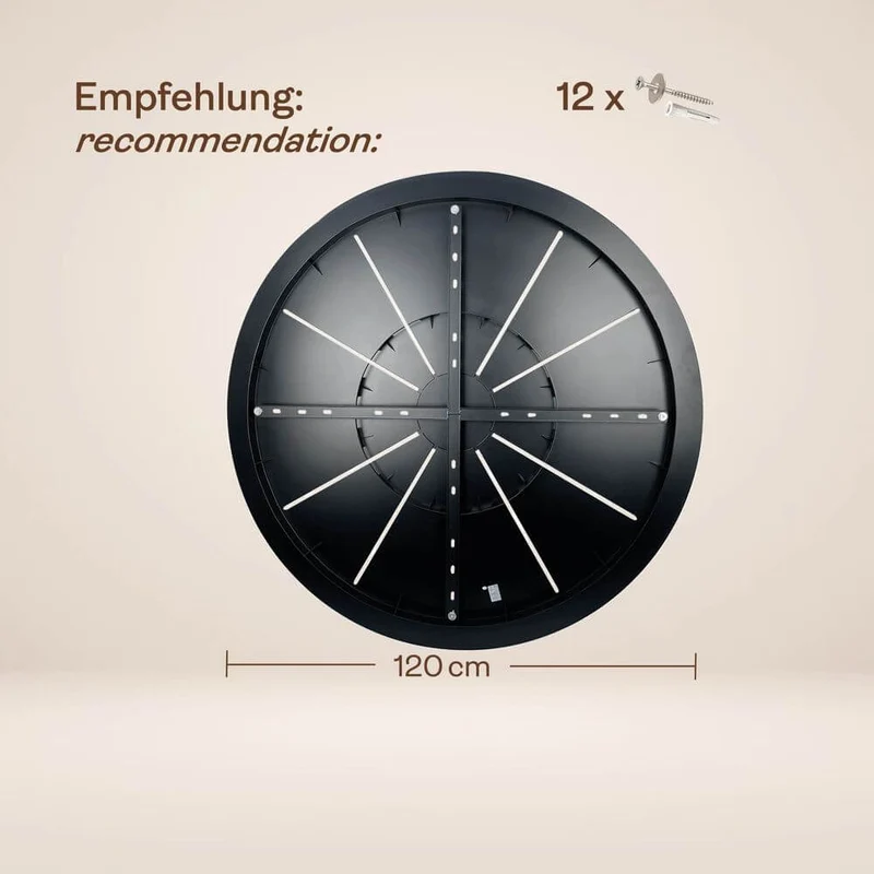 s.luce Velo Galerielampe 20-flammig Ø 120cm Ø 18/20/25cm
