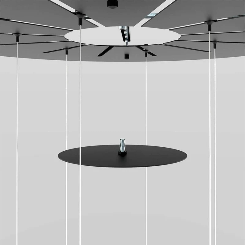 s.luce Velo Galerielampe 20-flammig Ø 120cm Ø 18/20/25cm
