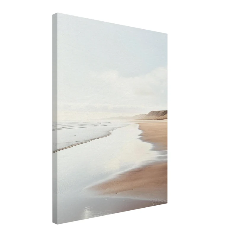 Strandlandschaft am Abend Leinwandbild
