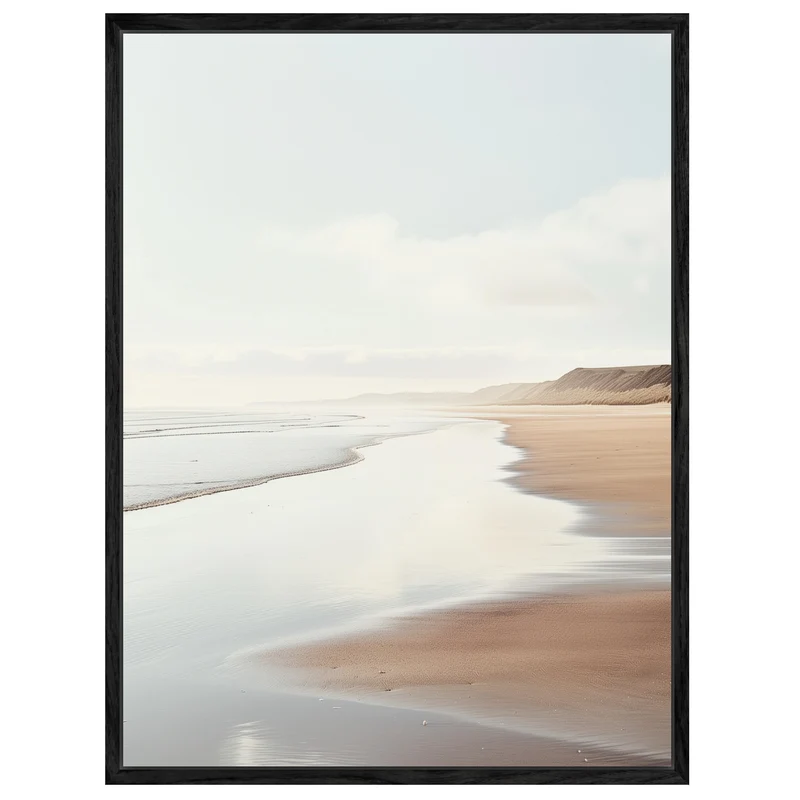 Strandlandschaft am Abend Leinwandbild