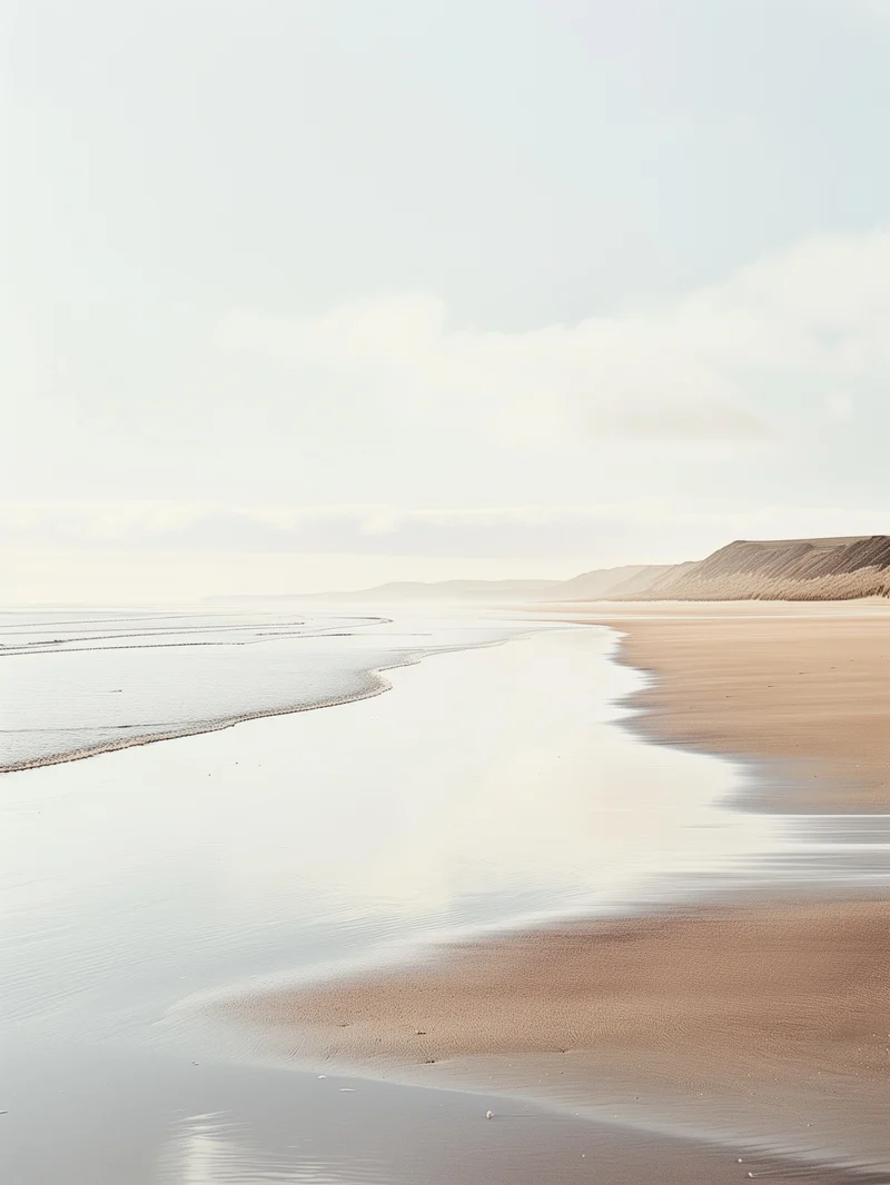 Strandlandschaft am Abend Poster