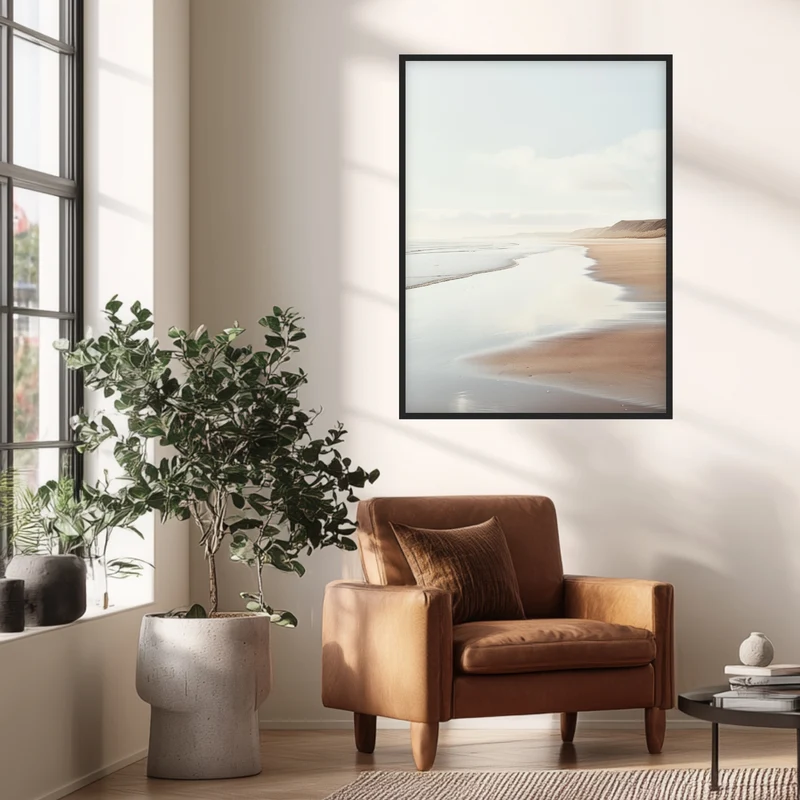 Strandlandschaft am Abend Poster