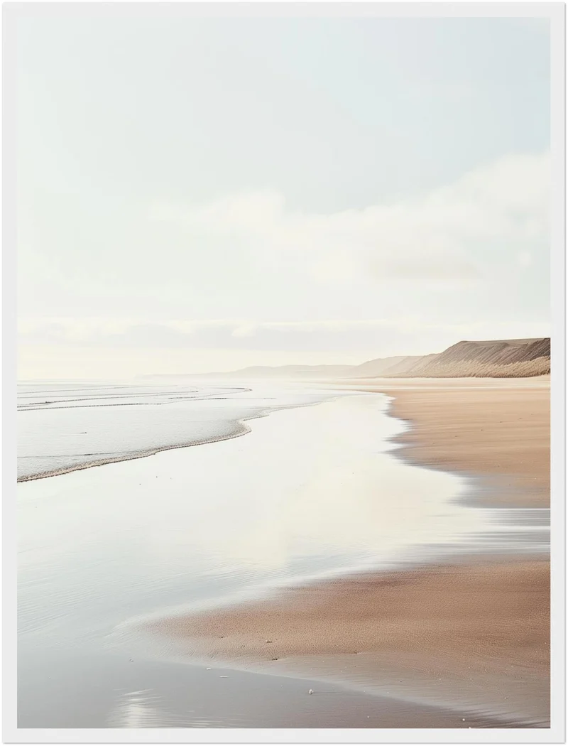 Strandlandschaft am Abend Poster