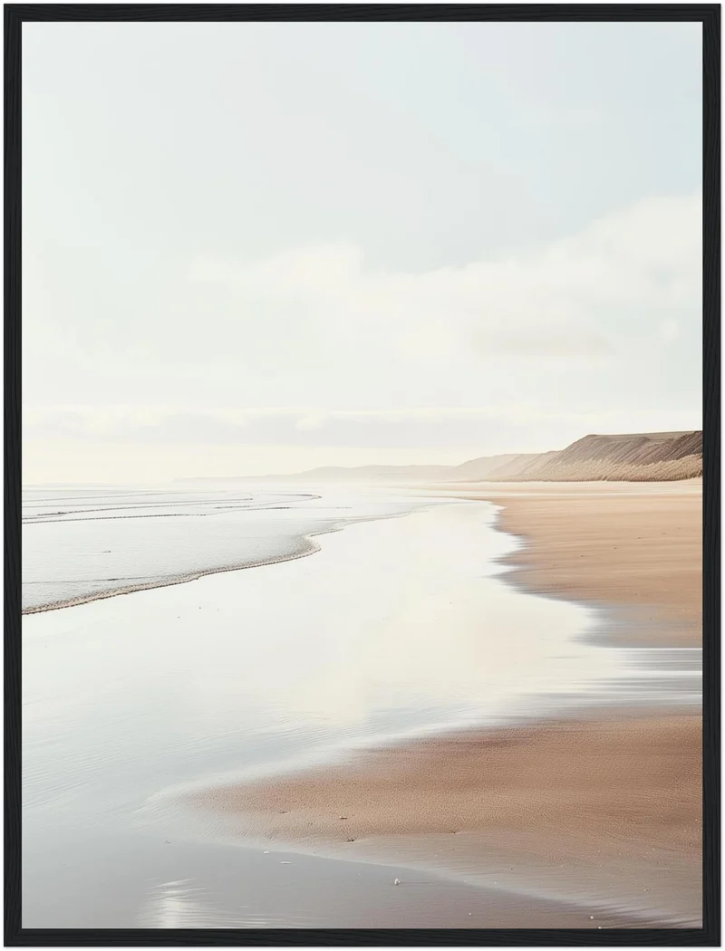 Strandlandschaft am Abend Poster