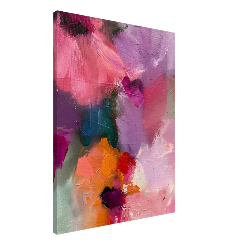 Abstrakte Blumen Leinwandbild