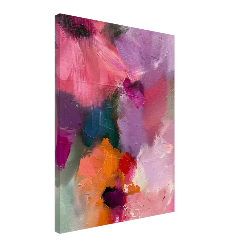 Abstrakte Blumen Leinwandbild