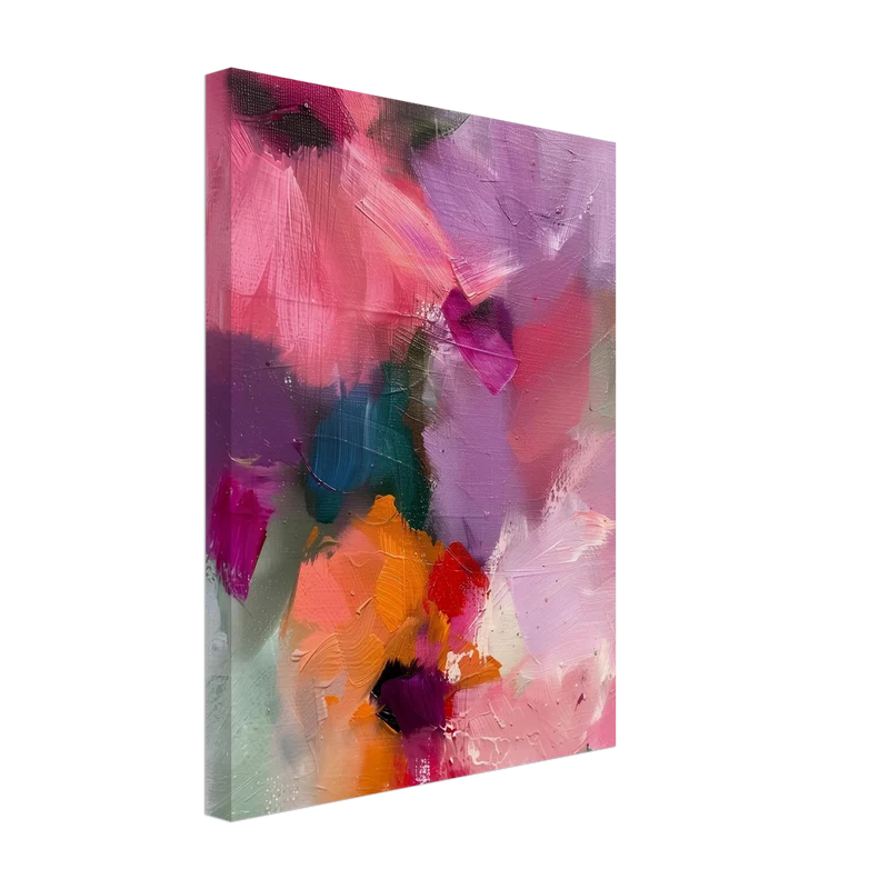 Abstrakte Blumen Leinwandbild