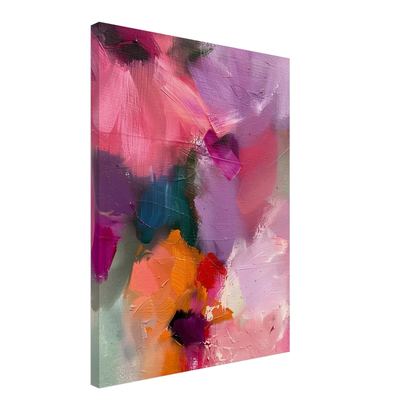 Abstrakte Blumen Leinwandbild