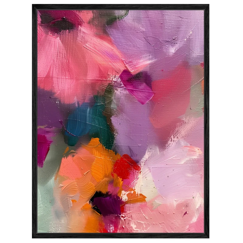 Abstrakte Blumen Leinwandbild