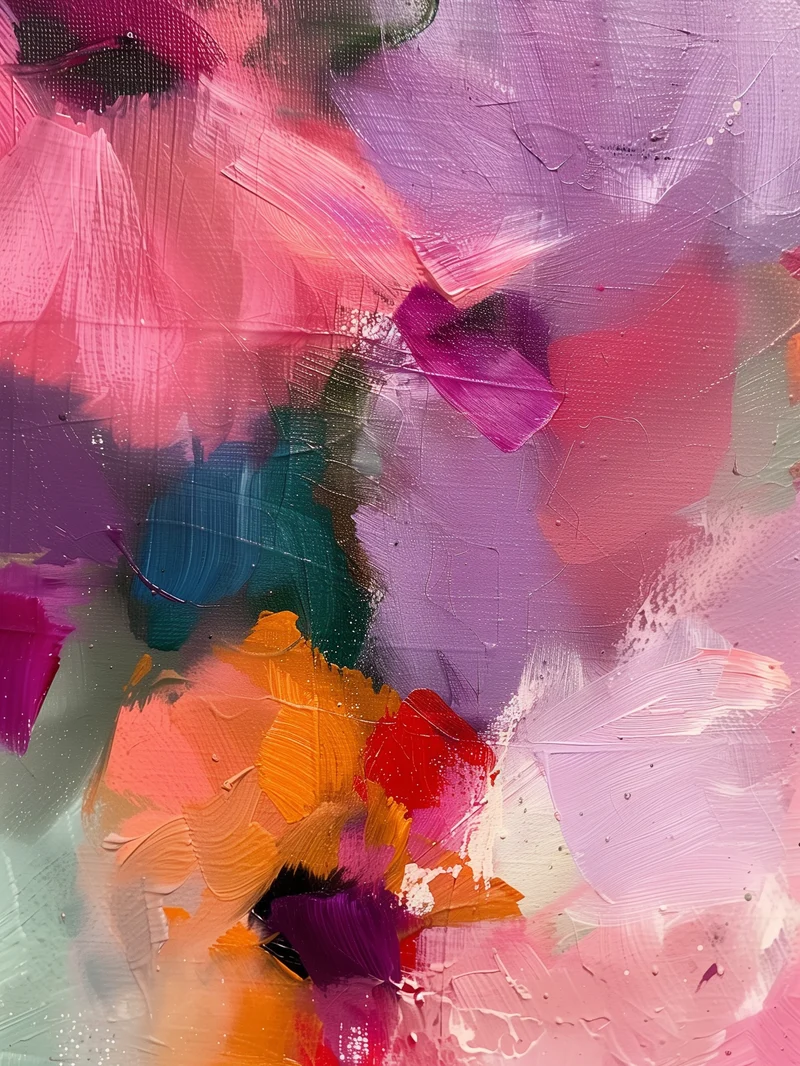 Abstrakte Blumen Poster