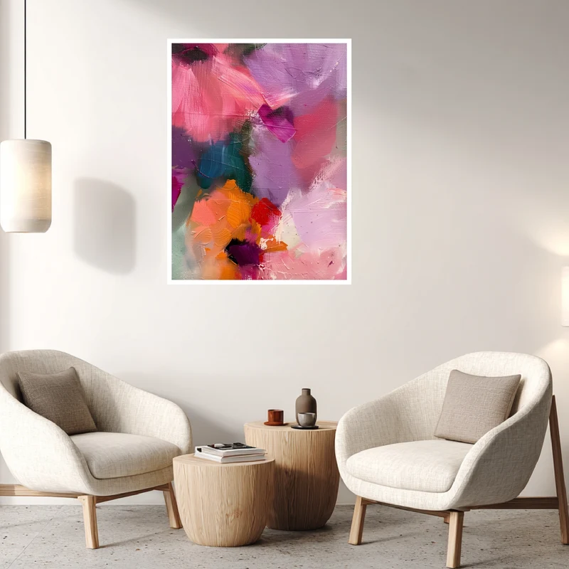 Abstrakte Blumen Poster