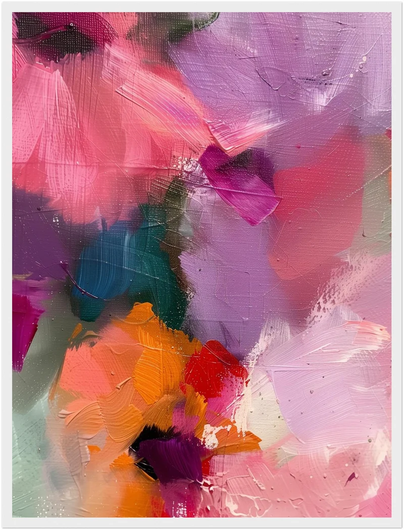 Abstrakte Blumen Poster