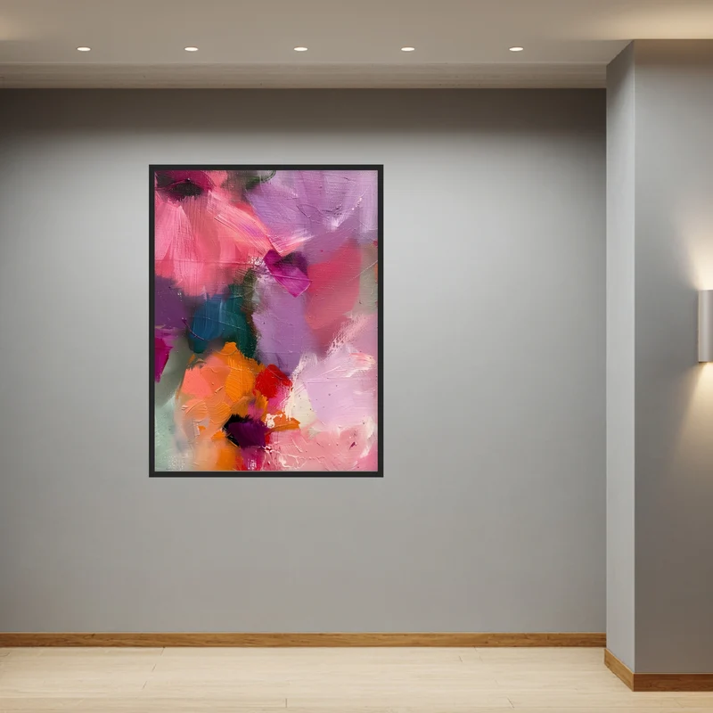 Abstrakte Blumen Poster