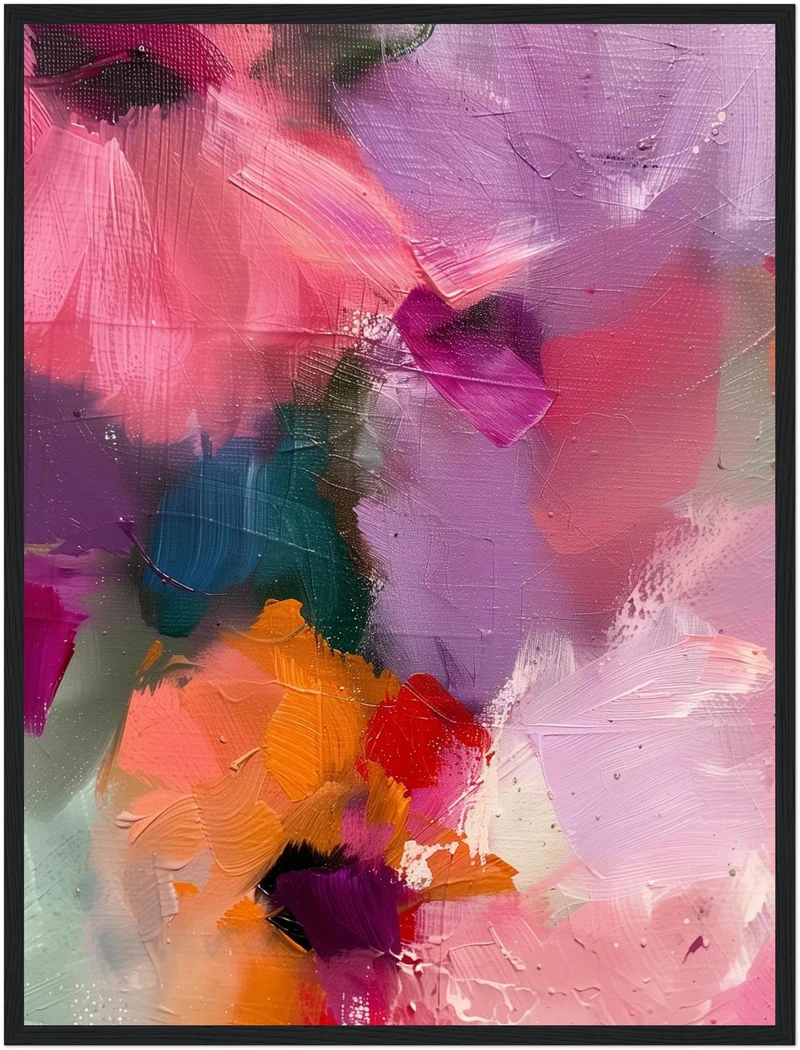 Abstrakte Blumen Poster