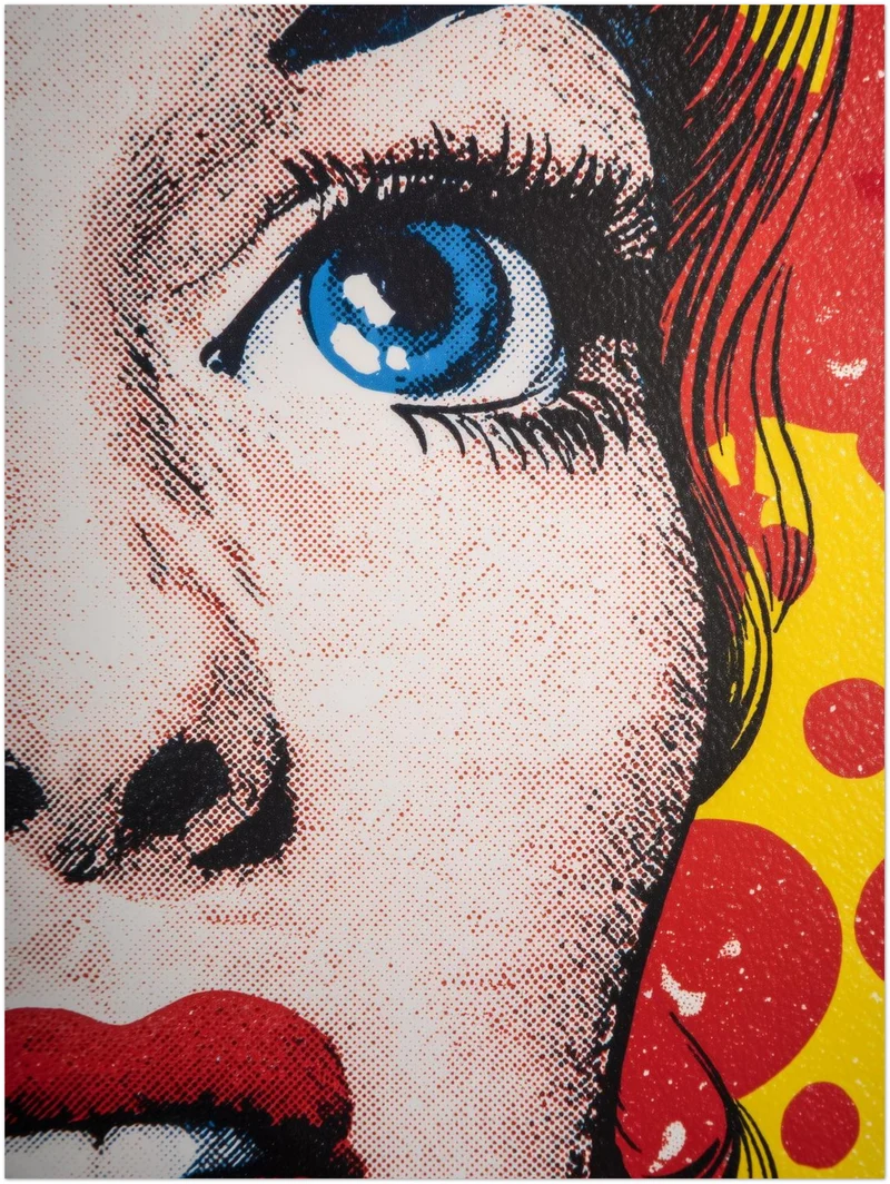 Fasziniert blaue Augen Leinwandbild
