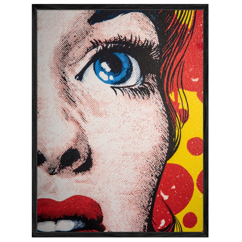 Fasziniert blaue Augen Leinwandbild