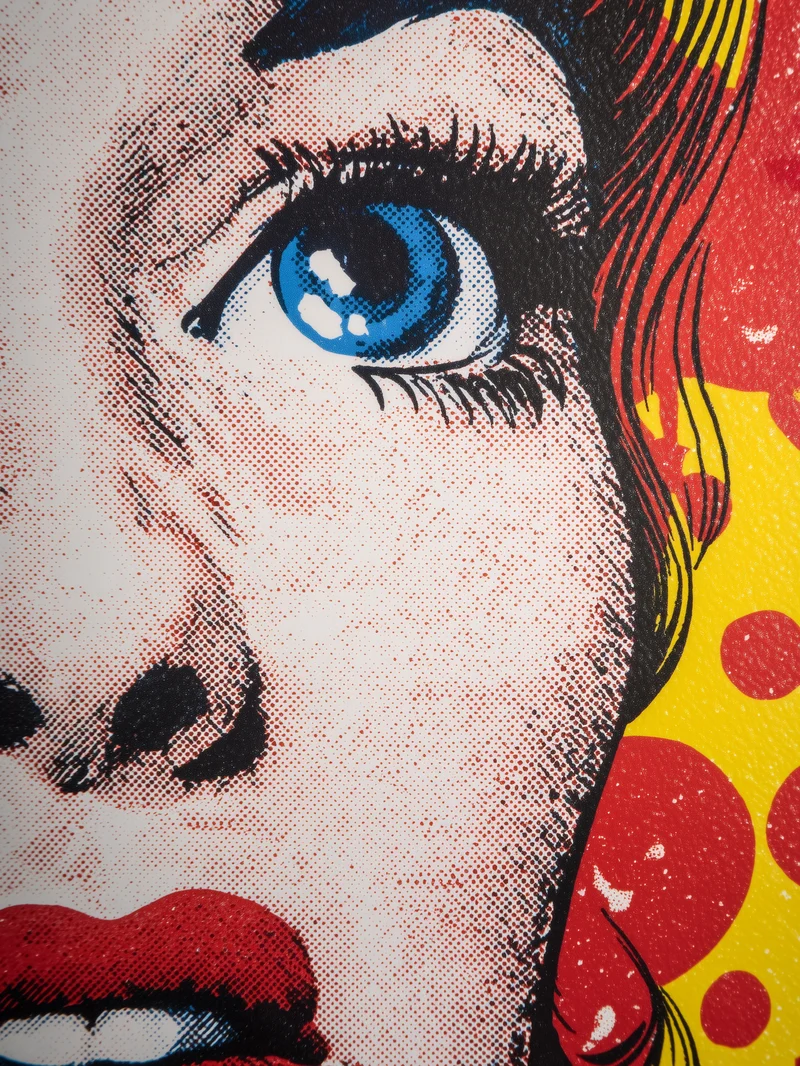 Fasziniert blaue Augen Poster
