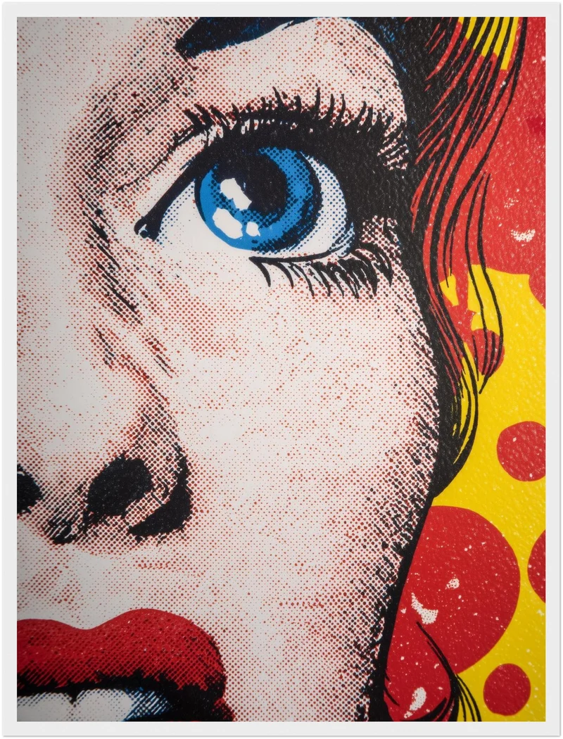Fasziniert blaue Augen Poster