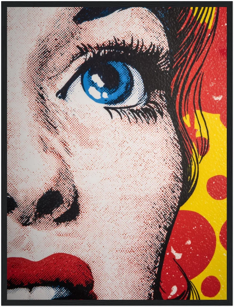 Fasziniert blaue Augen Poster