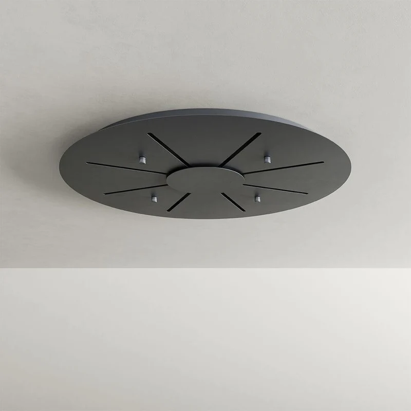 s.luce Velo 8-flammige Galerieleuchte Ø 80cm Baldachin Ø 18cm