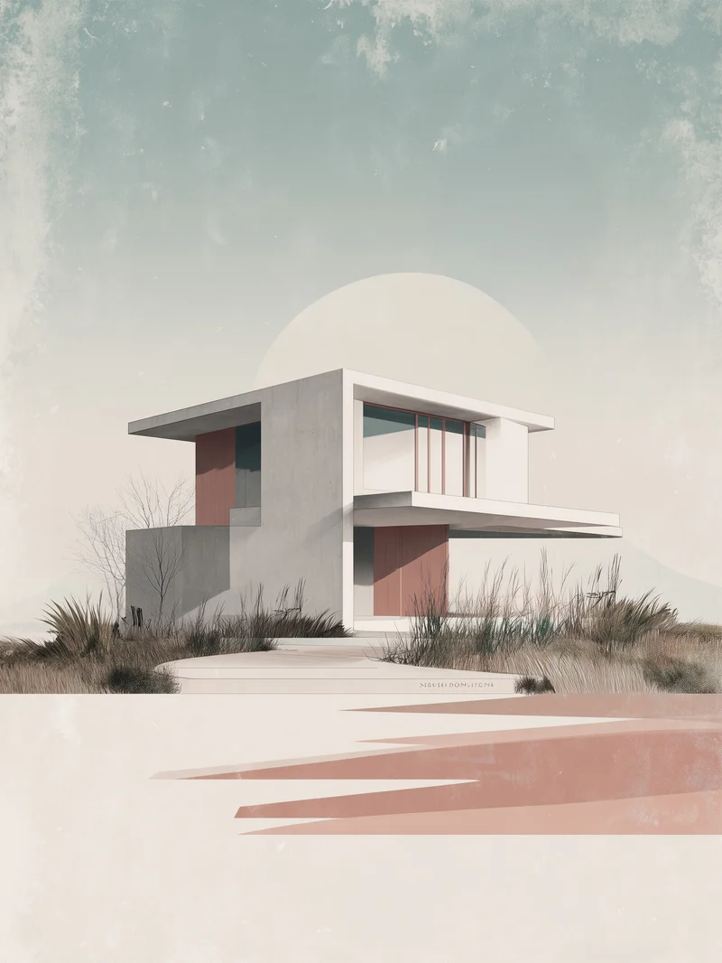 Modernes Haus Poster