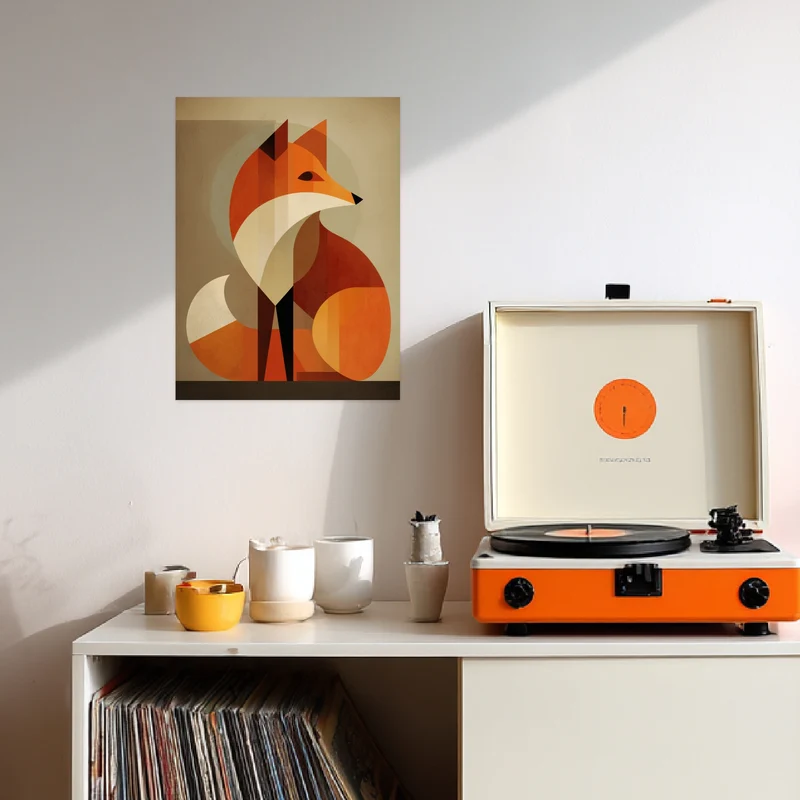 Ruhender Fuchs Leinwandbild
