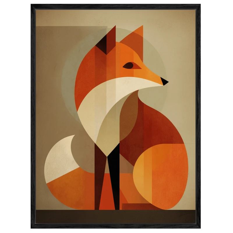 Ruhender Fuchs Leinwandbild