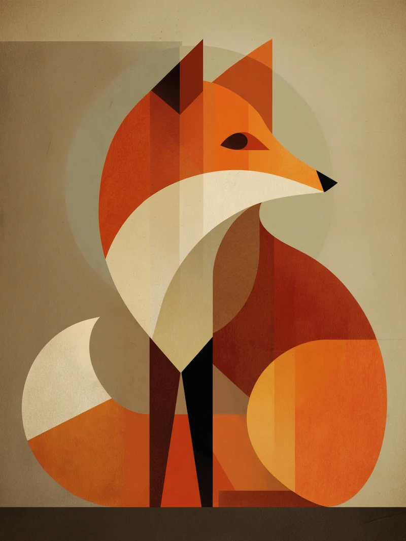 Ruhender Fuchs Poster