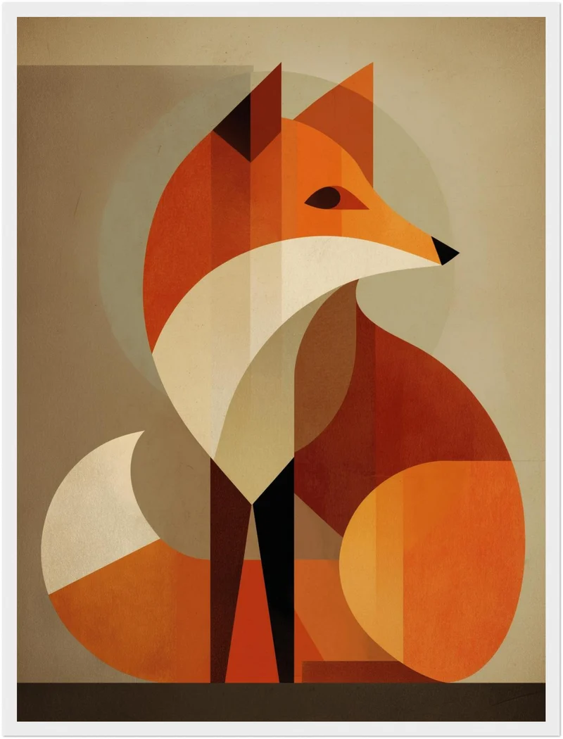 Ruhender Fuchs Poster