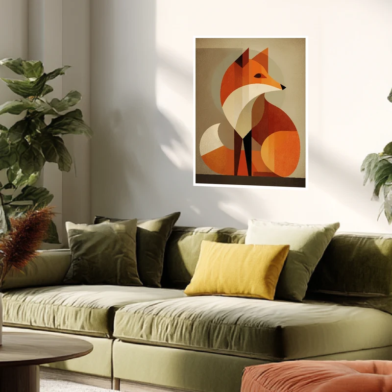 Ruhender Fuchs Poster