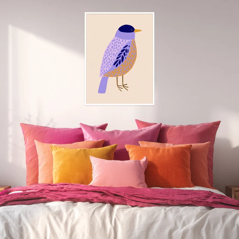 Lila Vogel Illustration Poster