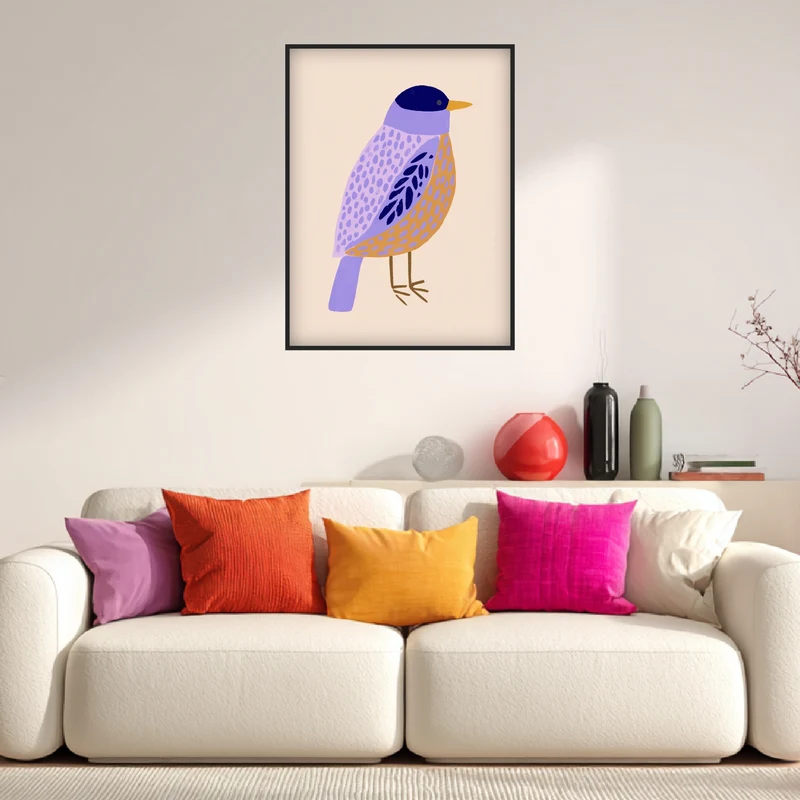 Lila Vogel Illustration Poster