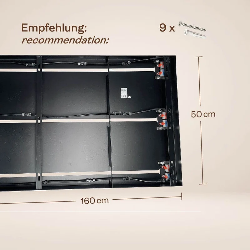 s.luce Velo Esstischleuchte 8-flammig 200cm 3-reihig Ø 18/20/25cm