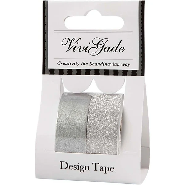 Create Craft - Washi Tape - Silver 2 pack