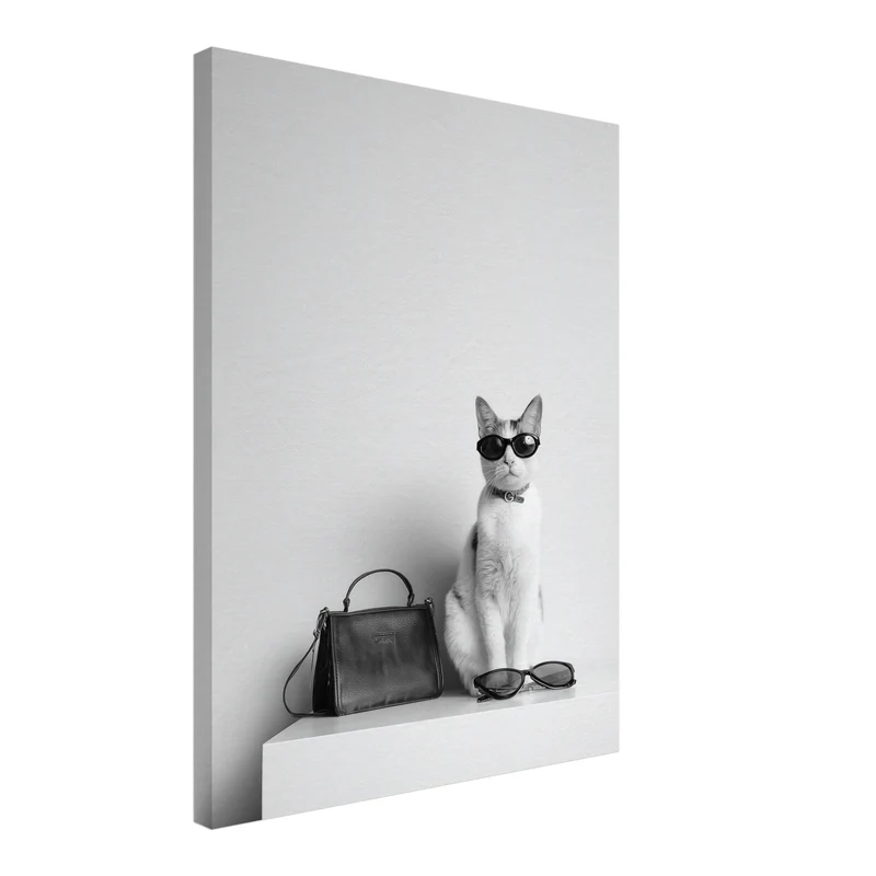 Designer Katze Leinwandbild
