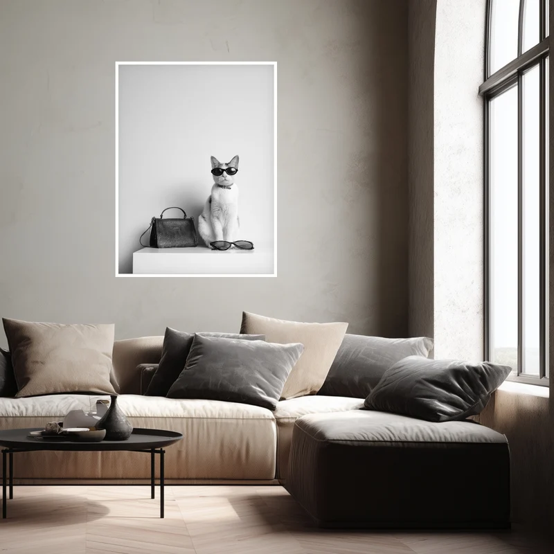 Designer Katze Poster