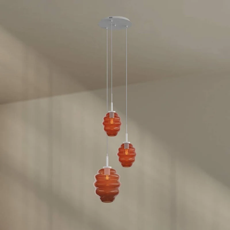 s.luce Echos Galerieleuchte 3-flammig Ø 40cm Baldachin Ø 18/25cm