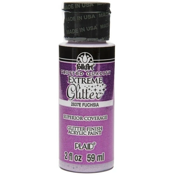 Folkart - Extreme Glitter - Fuchsia 2oz