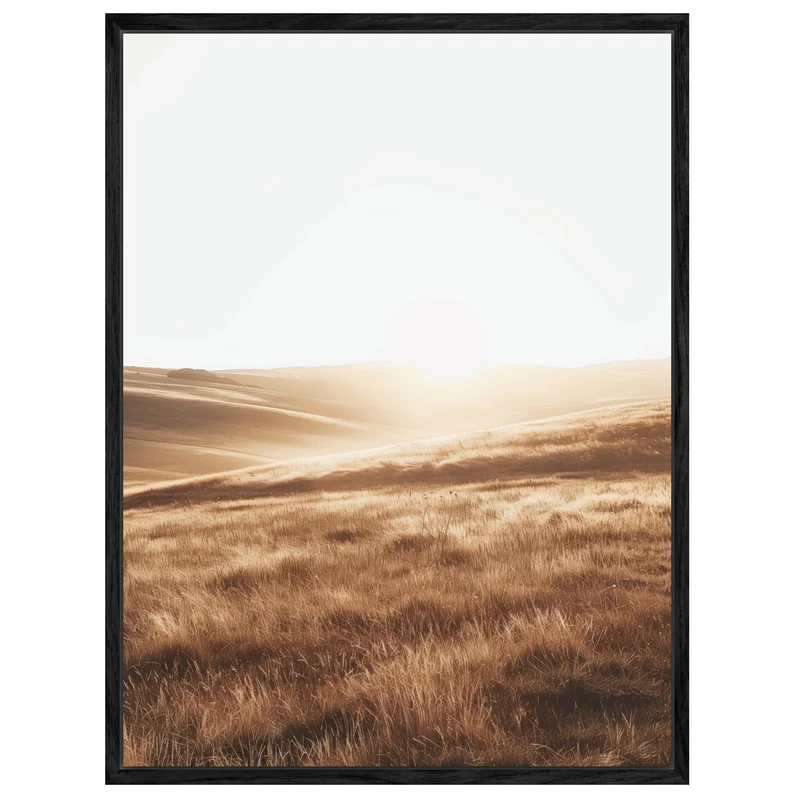 Goldene Hügel Landschaft Leinwandbild
